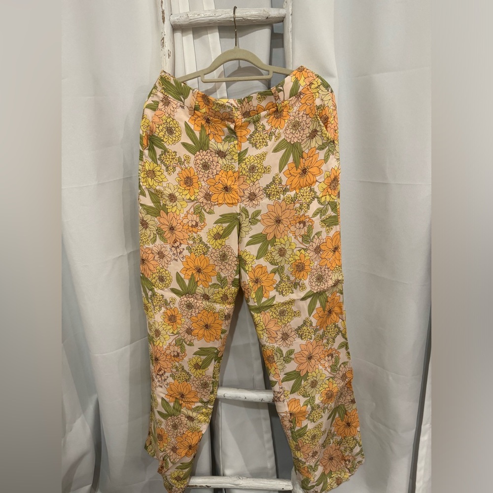 J. Crew floral pants - size 6